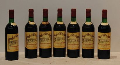 null 7 bout VIEUX CHT BOURGNEUF POMEROL 1975 CB de 6 bts (NTLB)