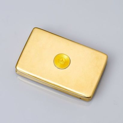 Boîte à priser en or jaune 750 millièmes,...