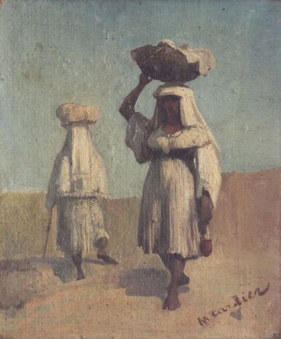 null M. Carlier début XXe siècle
Femmes d'Afrique du Nord
Huile sur toile marouflée...