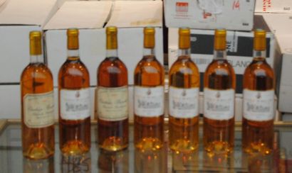 null 7 bout 5 CHT DE ROLLAND SAUTERNES 2002 (1BG), 2 CHT BROUSTET 1999 (BG)