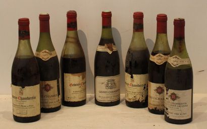 null 7 bout GEVREY CHAMBERTIN GRIVELEY, REMOISSONNET, REBOURSEAU PHILIPPON 1964,...