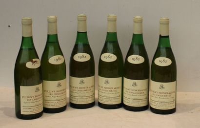 null 6 bout PULIGNY MONTRACHET LES CHALUMEAUX DOMAINE ROPITEAU MIGNON 1982