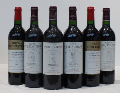 null 6 bout 4 CHT MARQUIS DE TERNE 2003, 2 CHT BOYD CANTENAC 1998