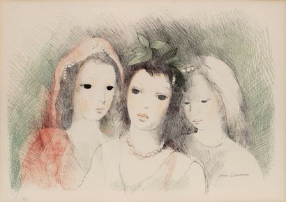 null Marie LAURENCIN (1885-1956)

Trois têtes de femmes circa 1954

Lithographie...