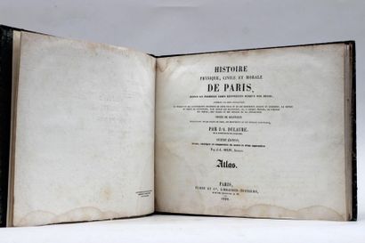 null DULAURE J.A
ATLAS de l'Histoire physique, civile et morale de Paris
Paris Furne...