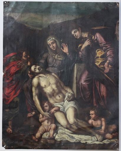 CARRACHE Annibal CARRACHE Annibal (Bologne 1560-Rome 1609) d'après
Piéta avec Saint...