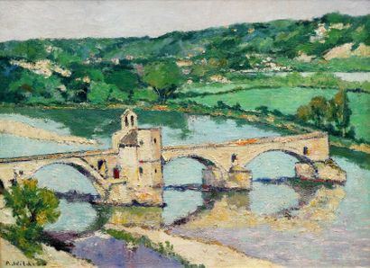 André WILDER André WILDER (1871-1965)
Le Pont d'Avignon
Huile sur toile signée en...