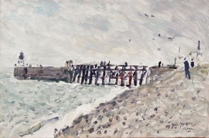 null Jean-Jacques RENE (né en 1943)

"La jetée de Dieppe"

Huile sur toile. 27 x...