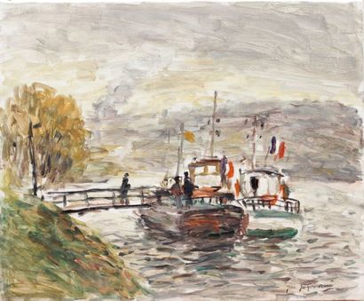null Jean-Jacques RENE 1943

"Rouen, le bassin St Gervais"

Huile sur toile signée...
