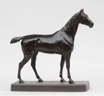 de VAINS H.R. de VAINS (1848-1886)
La Jument Cobesse
Epreuve en bronze d'édition...