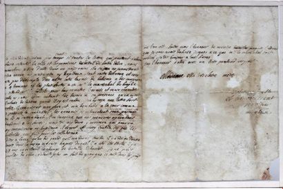 null LETTRE manuscrite datée du 2 mai 1742 adressée à Madame la marquise de Mirabeau...