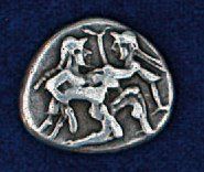 null STATERE archaïque de Thasos vers 510/490 avant J.C. (Satyre enlevant une nymphe)....