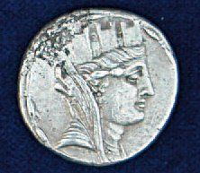 null TETRADRACHME frappé à Laodicée (Syrie) en 59 ou 58 avant J.C. (Tête de Tyché...