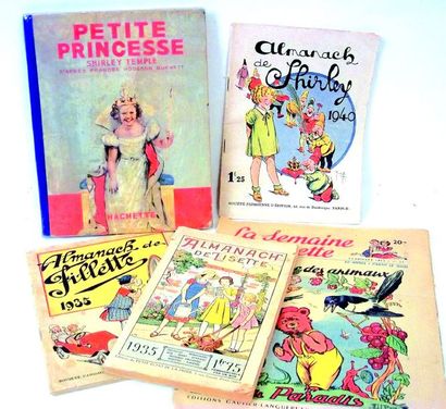 null Deux ouvrages sur Shirley temple, comprenant "Petite Princesse" et l'"Almanach...