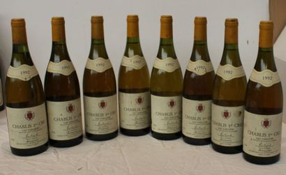 null 8 bout CHABLIS 1ER CRU LES VAILLONS MONTREYNAUD 1992