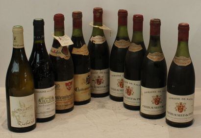 null 9 bout 1 CDP DOMAINE DE NALYS 1967 (nlb), 4/1971, 1 CDP AUGIER 1962, 1 CDP CLOS...