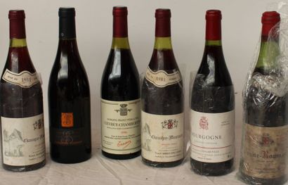 null 6 bout 6 BOUT: 1 BOUT VOSNE ROMANEE GRIVOT 1975 ( 5 cm), 2 CHASSAGNE MONTRACHET...