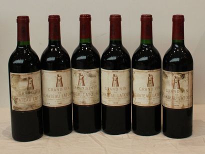 null 6 bout CHT LATOUR 1986 ( etiq sales)