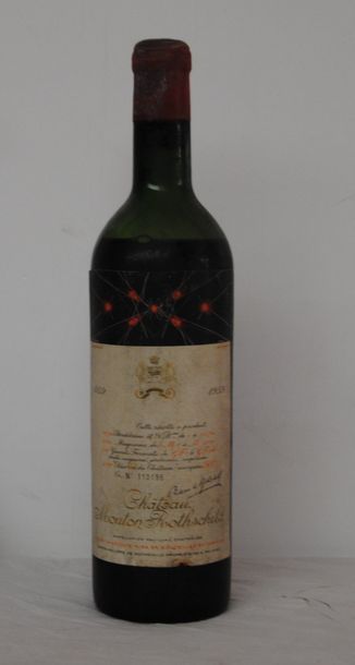 1 bout CHT MOUTON ROTHSCHILD 1959 (BAS EP,...