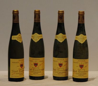 null 4 bout RIESLING RANGEN DE THANN CLOS ST URBAIN VT ZIND HUMBRECHT 1990