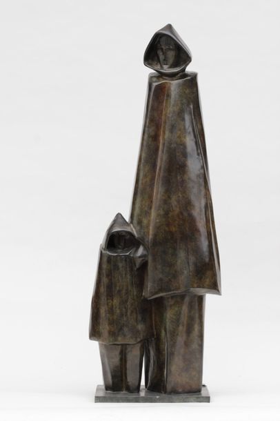 null Roger DESSERPRIT (1923-1985)

Homme et enfant aux capuchons

Epreuve en bronze...