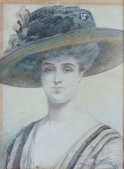 null ECOLE FRANCAISE VERS 1900

Portrait de femme au chapeau

Dessin 

A vue: 33,5...