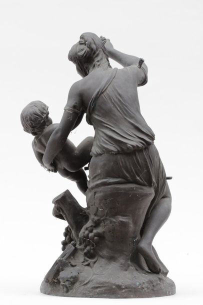 null CLODION (1738-1814)
Jeune Femme tenant Bacchus enfant et une grappe de raisins
Epreuve...