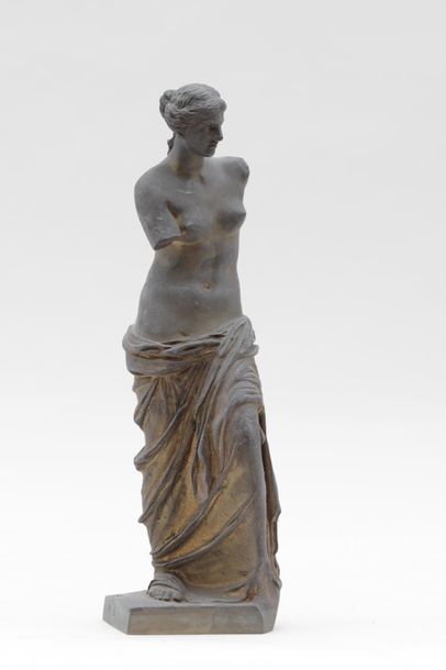 null ECOLE FRANCAISE d'après l'Antique
Venus de Milo
Epreuve en bronze, fonte d'édition...