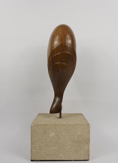 null Couradin Jean-christophe (né en 1961) Sculpture en bois poli, avec système,...