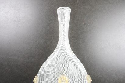 null Pied de lampe en verre soufflé de Murano. H 42 cm