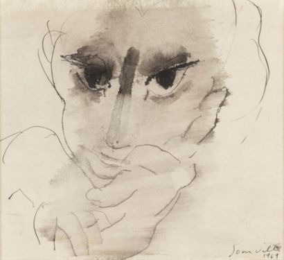 Roger SOMVILLE (1923-2014) Portrait , 1969...