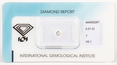 Diamant naturel rond brillant de 0,31 ct....