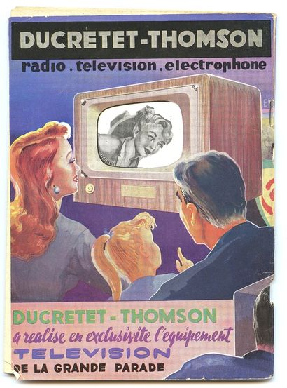Franquin : Télé Radio Circus de 1955 comprenant une publicité pour le Journal Spirou...
