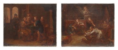  Pierre PARROCEL (1670 - 1739)
L'Envol de l'Ange Raphaël et Tobie rendant la vue... Gazette Drouot