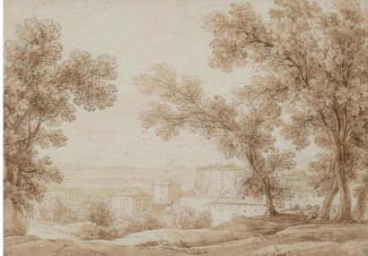 Giambattista BASSI (Massa, 1784 – Rome, 1852)
Vue pastorale à Castel Gandolfo
Circa... Gazette Drouot