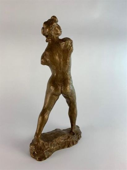 null Aristide MAILLOL (1861-1944)
"L'action enchaînée" 1905
Bronze patiné , monogrammé...