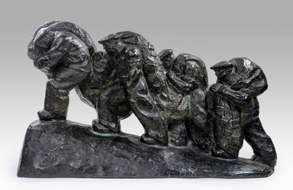 null MEHEUT François ( 1905 / 1981 )

Quatre marins.

Bronze à patine brun vert nuancé,...