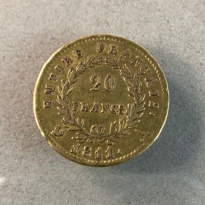 null Coin of 20 gold francs Napoleon I, 1811 workshop A