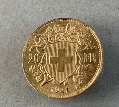20F Swiss gold