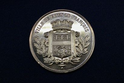 null Médaille en vermeil "ville de Vitry le François". 80 grs