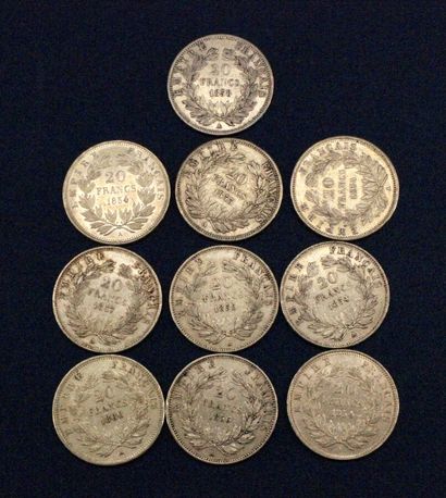 null 10 pièces de 20F or Napoléon