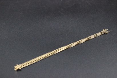 null Articulated bracelet in yellow gold. 8 grs 