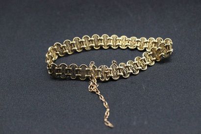null Yellow gold bracelet openwork. 16,28 grs