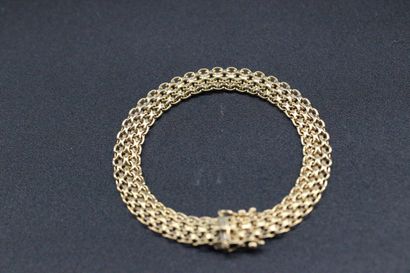 null Bracelet articulé en or jaune. 8 grs 