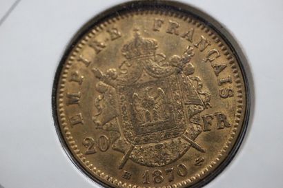 1 piece of 20F gold Nap III 1870