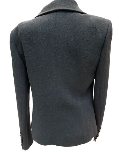null CHANEL - Evening jacket in wool and silk lining, size 42