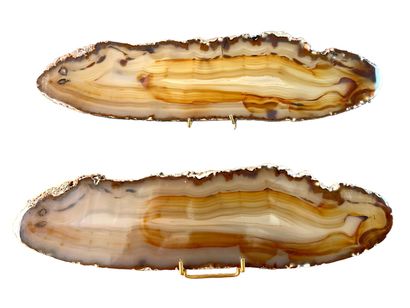 null Pair Agate panther
Brazil
40 x 10 cm

Impressive pair of great finesse