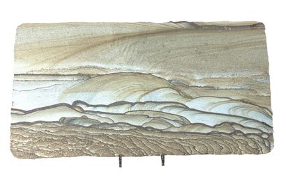 null Utah sandstone
62 x 35 cm

Monumental plaque, a masterpiece of nature
Superb...