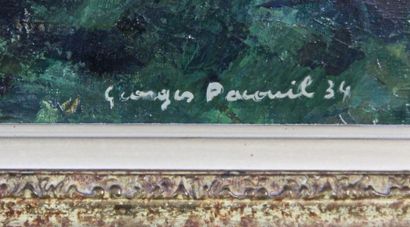 Georges PACOUIL (1903-1996) 
Petit hameau
Huile sur toile
1934
49 x 60 cm
