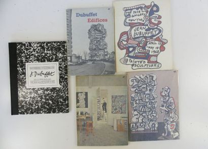 null DUBUFFET (Jean). 5 catalogues : Dubuffet édifices, 1968 - Ustensiles, demeures,...